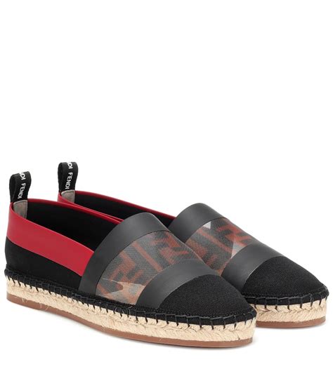 fendi canvas espadrilles